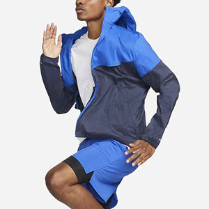 Dernière conception 2025 veste coupe-vent de course pour hommes personnalisée imperméable et coupe-vent avec fermeture éclair prix de gros - Product Image 4