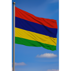 Drapeau de l'île Maurice imprimé numériquement 3x5 pieds en coton et soie, personnalisable pour voiture, avec mât en aluminium, pour voiture personnalisée - Product Image 3