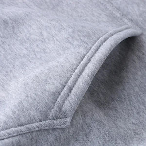 Unisex Pullover Sweatshirts Custom <b>Men's</b> Hoodie Designed by Manufacturers Wholesale Plain <b>Black</b> Knitted Hooded Fleece - Product Image 2