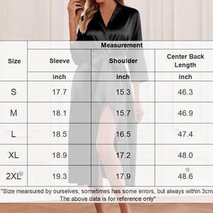 Quick <b>Dry</b> Breathable <b>Women's</b> Satin <b>Robes</b> Customizable Design for Summer and Spring Knitted Fabric with Front Logo - Product Image 5