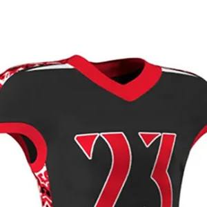 Uniforme de football américain confortable et à la mode pour hommes, entièrement personnalisable, avec manches courtes, respirant et abordable - Product Image 3