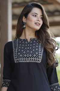 Salwar Kameez ชุดเดรสปักลายสำหรับผู้หญิง,ชุดเดรสแฟชั่นโบโฮคอวีลำลองหรูหราพร้อมวัง - Product Image 3