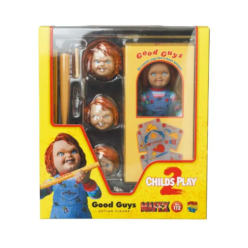 Good Guys Jeu d'enfant 2: Good Guys Chucky Doll Mafex Action Figure, Multicolore