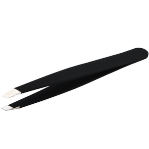 Pinzas profesionales de acero inoxidable de alta calidad para cejas, pinzas para extensiones de cejas con logotipo personalizable de fibra puntiaguda de 75 grados - Product Image 4