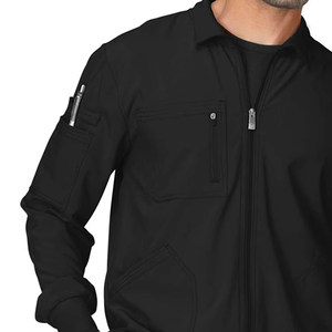 Uniforme médical pour hommes avec fermeture éclair et logo personnalisé, vendeurs d'uniformes médicaux, uniforme d'infirmière, uniforme médical noir, veste d'uniforme médical, uniformes médicaux, vestes - Product Image 5