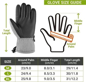 Haute meilleure qualité meilleur taux hiver neige gants d'hiver chaud hommes coupe-vent imperméable pour gants de Ski Top qualité pas cher taux - Product Image 3