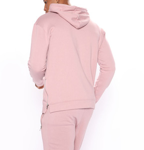 ชุดวอร์มแฟชั่นไซส์ใหญ่สำหรับฤดูหนาว ผ้าฟลีซเนื้อนุ่มหนา 100% ผ้าฝ้าย ชุดสองชิ้น เสื้อฮู้ดมีซิปด้านข้าง กางเกงวอร์มทรงบาน - Product Image 2