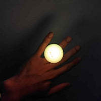 Bague LED en acrylique plaqué or 18 carats, tendance, avec incrustation éternelle, cadeau de bijoux - Product Image 4