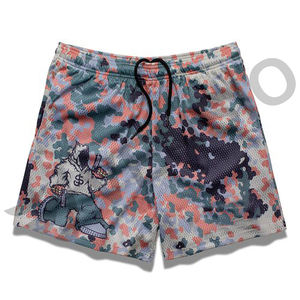 กางเกงขาสั้นผู้ชายสไตล์อินตะเข็บ5นิ้วแบบวินเทจกางเกงขาสั้นออกกำลังกายผ้าสแปนเด็กซ์ระบายอากาศทำจากโพลีเอสเตอร์ปรับแต่งโลโก้ได้ตามต้องการสไตล์สตรีท - Product Image 3