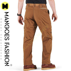 Pantalones Cargo de Pierna Ancha Estilo Táctico, de Lona Transpirable de Peso Medio, con Cierre de Botones, para Invierno, de MANGOES FASHION, Color Personalizado - Product Image 4