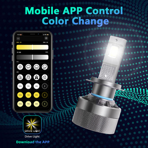 SANVI V5 190W faros LED inteligentes 30000LM 6000K-3000K Actualización de bombillas Led para accesorios de coche Plug and Play - Product Image 6