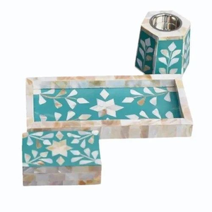 Juego de Quemadores de Incienso de Nácar, Porta Incienso de Lujo, Juego de Quemadores de Incienso Árabe con Porta Incienso de Nácar, Meditación y Relajación - Product Image 2