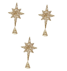 Decoración navideña antideformación estrella de cinco puntas decoración del hogar accesorio de decoración Navidad brillante - Product Image 4