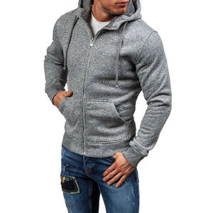Sudadera con Capucha y Cremallera para Hombre, Diseño Personalizado, Chaqueta de Forro Polar, Sudadera Deportiva para Gimnasio, Venta al Por Mayor OEM - Product Image 4