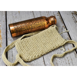 Mejores ventas con botella de cobre a precio barato Compra hecha por "Ifkaa Exports PVT. LTD'' con botella de agua de cobre puro de alta calidad - Product Image 3