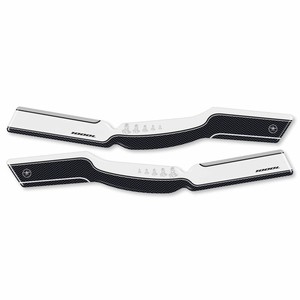 2 Adesivi in Resina Gel 3D Bianchi Compatibili con Moto Honda Africa Twin per Paramani - Product Image 1