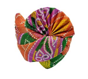 Rajasthani ผ้าโพกหัวสำหรับผู้ชายผ้าคอตตอนแท้ - Product Image 1