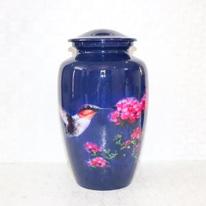 Urne funéraire en aluminium pour adulte avec fond blanc, 10 pouces, moderne et traditionnelle, religieuse, pour les cendres humaines, fournitures funéraires - Product Image 5