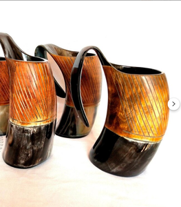 Tasse à bière en corne de buffle Cadeau de Noël Tasses à boire Viking, Cadeau d'anniversaire, Cadeaux de mari, Cadeau de couples, Cadeaux de Noël - Product Image 2