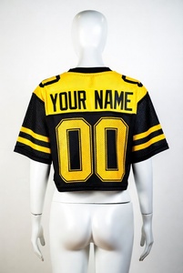 Custom Manufacturer American Vintage <b>Soccer</b> Jerseys France Oversized Knitted Mesh V-Neck Crop Boxy Mesh Football Jersey Men's - Product Image 5
