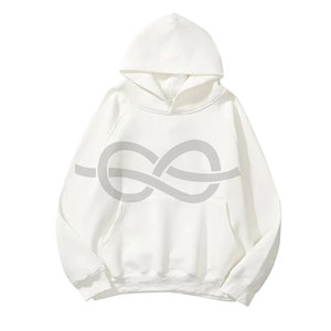 Sudadera con capucha básica de color sólido para hombres y mujeres, Sudadera negra holgada con diseño de capucha de bolsillo frontal de manga larga - Product Image 1