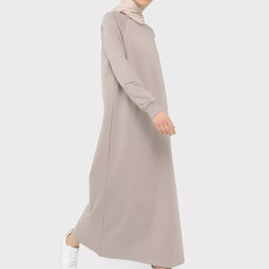 La mejor calidad 2025 largo islámico personalizado modesto mujeres sudaderas con capucha señoras Moda larga longitud musulmana sudaderas con capucha - Product Image 4