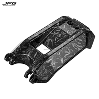 Copertura del Vano Batteria per Moto JFG Personalizzata con Effetto Fibra di Carbonio Bianca a Trasferimento d'Acqua per Surron Light Bee Mod