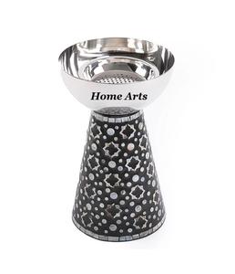 Antique Design Vaisselle Encens Bakhoor Brûleur Bois Et Nacre Oud Bakhoor Brûleur Par Home Arts - Product Image 5