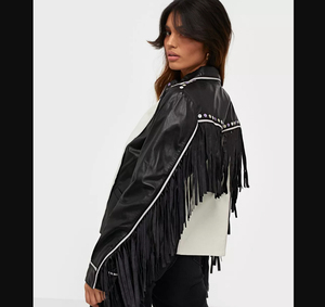 Veste en cuir pour femmes avec conception d'équipe de course personnalisée Nouvelle veste européenne XL Sportswear à manches longues Slim Short Imperméable de grande taille pour les femmes - Product Image 2