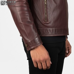 100% Material de cuero camuflaje frontal personalizado manga completa ropa de calle profesional chaqueta de bombardero de corredor para hombre gran oferta - Product Image 3