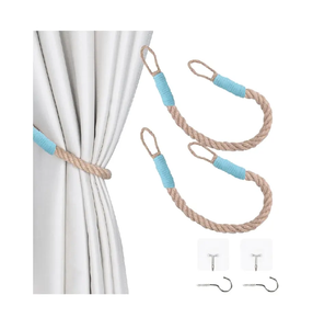 Luxury Rope <b>Curtain</b> Holdback Tieback Tassels Wood <b>Bead</b> <b>Curtain</b> Accessories Tie Backs Rope for Home Decorative - Product Image 5