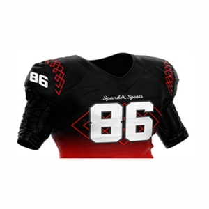 Uniformes personnalisés de football américain fabriqués sur commande pour les équipes Maillot de football américain brodé pour hommes bon marché - Product Image 4