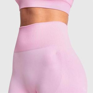 High Waist Ankle-Length Yoga <b>Leggings</b> Fitness <b>Pocket</b> Solid Spandex/Nylon Elastic Waist Closure Sweat-Wicking Four-Way Stretch - Product Image 2