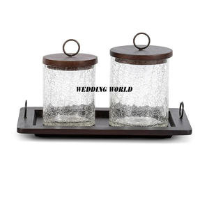 Tarro de caramelo martillado de Metal de Color gris, servidor de tuerca de diseñador hecho a mano de buena calidad, superventas, tarro de fruta seca de Metal al por mayor - Product Image 4