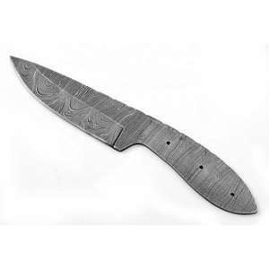 Couteau à lame vierge fait à la main sur mesure Couteau à lames vierges professionnel en acier damas - Product Image 1