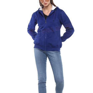 Nouveau modèle Sweat à capuche pour femme Street Wear Taille adulte pour l'hiver Couleur unie avec logo avant et col à capuche - Product Image 3