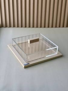 new design Acrylic Gift <b>Box</b> with Stunning Mother of Pearl Inlay <b>Lid</b> Designed for Luxurious Arabic Wedding Eid and Ramadan Gift - Product Image 2