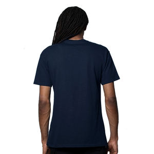 T-shirt unisexe à manches courtes en poly coton à col ras du cou pour adulte T-shirts unisexe avec logo personnalisé - Product Image 2