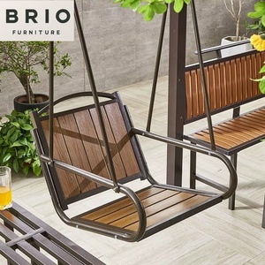 Gazebo di Lusso per Esterni con Struttura <span class=keywords><strong>in</strong></span> Alluminio e Tetto Rigido, Tavolo <span class=keywords><strong>in</strong></span> <span class=keywords><strong>Legno</strong></span> Plastico e <span class=keywords><strong>Altalena</strong></span> per Villa e Giardino, Direttamente dalla Fabbrica di Foshan - Product Image 4