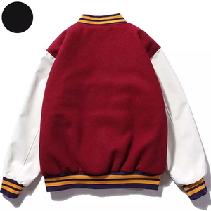 Boxy Varsity Jacket Baseball Lettermen Jacket Music Band Mens Letters Embroidery Patchwork College Jackets - Product Image 2