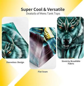 Débardeur de sport pour homme en maille respirante à séchage rapide - Personnalisable, haute qualité, spandex/coton, style urbain - Product Image 6