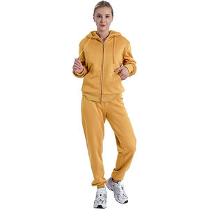 Venta caliente Ropa informal para mujer Trajes de chándal para mujer Mangas largas Color sólido Trajes de chándal para mujer - Product Image 2