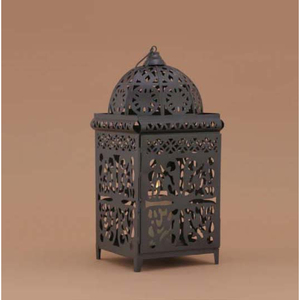 Lanterne pyramidale marocaine, lanterne en métal de ville moderne et classique, avec revêtement en poudre - Product Image 3
