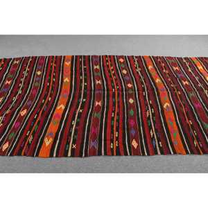 Tapis turc 4,9 x 9,8 pieds, grand tapis vintage, tapis oriental en laine rouge - Product Image 3
