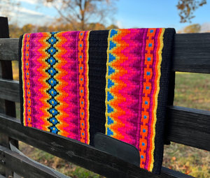 Manta de Silla de Montar para Caballo de Exhibición Occidental, Diseño Neozelandés, Hecha a Mano, Manta de Lana para Silla de Montar, Almohadilla de Lana Superior, Tamaño - Product Image 5