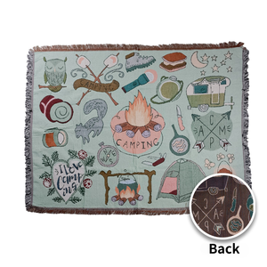 Manta de algodón portátil HYUGA estilo bohemio Unisex para todas las estaciones para aventuras al aire libre Picnics Camping viajes y senderismo - Product Image 2