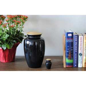 Urne croisée en aluminium fabriqué à la main de qualité supérieure pour les cendres funéraires crémation prix de gros en vrac - Product Image 6