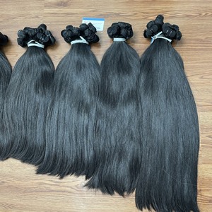 Listo para enviar Extensiones de cabello vietnamita crudo sin procesar Paquetes de cabello virgen ondulado recto sedoso Tipo de cabello humano crudo - Product Image 3