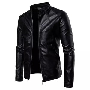 Chaqueta de cuero suave unisex, prendas de vestir exteriores de cuero genuino, diseño de moda elegante informal, ropa cálida, logotipo personalizado al por mayor - Product Image 3