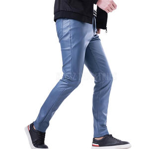 กางเกงหนังสำหรับผู้ชายกางเกงหนังใส่สบาย - Product Image 2